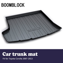 Auto Car Cargo Liner rear trunk mat For Toyota Corolla E140 E150 2013 2012 2011-2007 Luggage Tray Carpet Mud Anti Kick Cover Mat 2024 - buy cheap