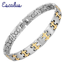Escalus Women Magnetic Bio Bracelet Color Gold Silver Stainless Steel Ladies Jewelry Bangle Accessories Wristband Charm 2024 - buy cheap