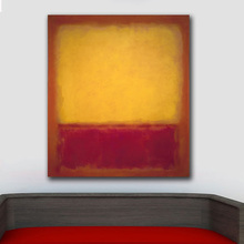 Wall Pictures For Living Room Abstract Mark Rothko Yellow over Purple, 1956 Canvas Art Home Decor Modern Oil Painting 2024 - buy cheap