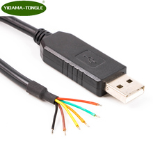 FTDI chip usb to 3.3v TTL UART serial cable, wire end, 1.8m, TTL-232R-3V3-WE compatible 2024 - buy cheap