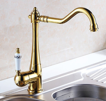 New Arrivals European Retro Style and Gold Surface Kitchen Faucet Bathroom Basin Faucet By Brass Sink Faucet Water Mixer Tap 2024 - buy cheap