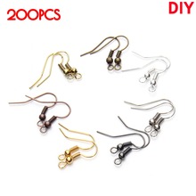 100pcs/lot 20x22mm Iron Earrings Hook Clasps Bead Charms Ear Wires For DIY Jewelry Making Findings Components Supplies Wholesale 2024 - buy cheap