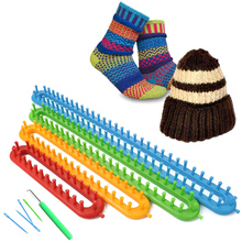 4pcs/set Plastic Long Knitting Yarn Loom Sewing Needle Sweater Weaver Crochet Sewing Tools DIY Hand Craft Accessories 2024 - buy cheap