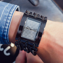 G & D-Relojes de cuarzo negro para Mujer, pulsera de lujo con diamantes de imitación, regalo para amantes 2024 - compra barato