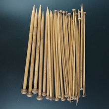 36 Pçs/set 25 cm Conjunto Único Apontado Crochet Suave Agulhas de Bambu Carbonizado Agulhas De Tricô Tear Tricô Ferramentas 18 Tamanhos 2-10mm 2024 - compre barato