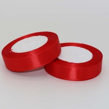 (25 yards/roll) Big Red Ribbon Single Face Satin Ribbon Wholesale Gift Wrapping Christmas Ribbons 2024 - buy cheap