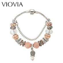 VIOVIA, знаменитая бижутерия, раньше, очаровательные браслеты и браслеты, змеиная цепочка, браслеты для женщин, женский браслет B16043 2024 - купить недорого