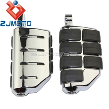 Reposapiés Universal de aluminio para motocicletas Harley FLST FXST Sportster XL 2024 - compra barato