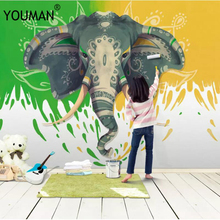 Fondos de pantalla YOUMAN de 3D pared Mural de la pared papel pintado casa decoración creativa dormitorio chico es 3D foto papel de pared para sala de dormitorio 2024 - compra barato