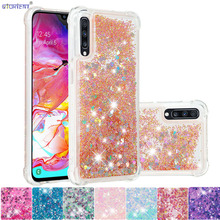 Quicksand Case for Samsung Galaxy A70 2019 Cute Glitter Case SM-A705FN/DSM SM-A705MN SM-A705FN/DS Bling Liquid Soft Bumper Cases 2024 - buy cheap