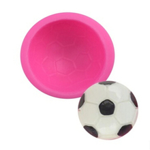 Fútbol forma molde de silicona molde de 3D bola molde de jabón DIY Fondant azúcar proceso Chocolate moldes de torta para Decoración Accesorios de repostería 2024 - compra barato