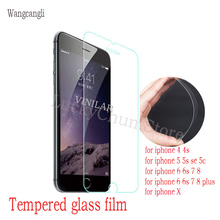 Protective tempered glass for iphone 6 7 5 s se 6 6s 8 plus XS max XR glass iphone 7 8 x screen protector glass on iphone 7 6S 8 2024 - buy cheap