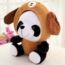 cute plush Zodiac panda toy stuffed dog panda doll gift about 35cm 2024 - buy cheap