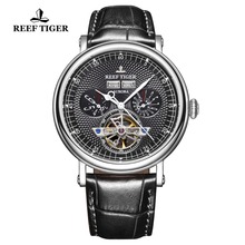 Reef Tiger/RT Luxury Men Casual Watches Calendar Perpetual Mechanical Tourbillon Waterproof Watch Clock Relogio MasculinoRGA1903 2024 - buy cheap