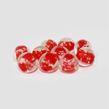 Cuentas luminosas de cristal de lámpara roja, forma redonda de 10mm, aproximadamente 30 unids/lote, CN-BBC026-03 2024 - compra barato