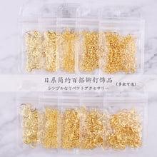 200/500pcs Mixed 3D DIY Hollow Metal Frame For Nail Art Decor Geometry Golden Tips DIY Nail Art Tools Fashion Nail Studs PRGR# 2024 - buy cheap