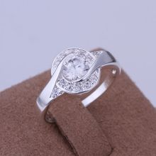 Бесплатная доставка, Ювелирное кольцо из стерлингового серебра 925 пробы, модное серебряное кольцо с цирконием для женщин и мужчин, высокое качество SMTR157 2024 - купить недорого