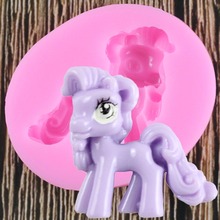 3D Pony Silicone Molds Baby Birthday Cake Decorating Tools Fondant Craft Cake Candy Chocolate Sugarcraft Ice Pastry Baking Mould 2024 - buy cheap