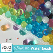 3000Pcs/lot Home Decor Crystal Soil Colorful Water Beads Pearl Shaped Crystal Mud Hydrogel Gel Garden Flower Decoration 12colo 2024 - buy cheap
