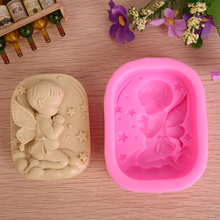 3D Angel Pray Boy эллиптические силиконовые формы для мыла ручной работы формы для мыла DIY формы для свечей diy прессформы для мыла DIY формы 2024 - купить недорого
