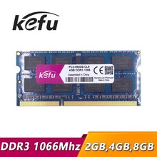 Kefu-memória ram para notebook, laptop, 4gb, 2gb, 8gb, 1066mhz, modelo sodimm, 4gb, 2gb, 1066mhz, pc3 8500, ddr 3, 4gb, 1066 2024 - compre barato