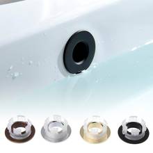 Bathroom Basin faucet Sink Overflow Cover Brass Six-foot Ring Insert Replacement 2024 - купить недорого