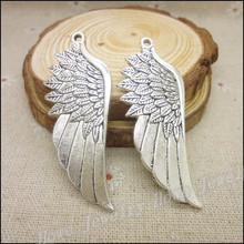 Free shipping!  16pcs Antique silver  Charms  Wings  Pendant Fit Bracelets Necklace DIY Metal Jewelry Making 2024 - buy cheap