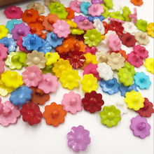 100pcs 17mm mixed color sunflower buttons shank children plastic buttons for decorative accessories craft diy material PH117 2024 - buy cheap