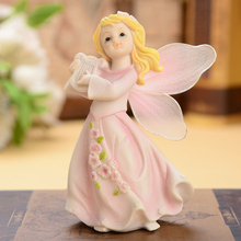 1pcs Europe Resin Lovely angel doll miniature figurines tabletop arts and crafts Living room children's room home decoration 2024 - buy cheap