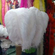 ¡Venta al por mayor! 100 Uds naturales 28-30 pulgadas/70-75 cm plumas de avestruz blancas de alta calidad decoraciones de cumpleaños y Navidad para bodas 2024 - compra barato
