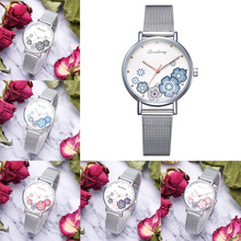 Новинка 2019 Relogio Feminino, роскошные модные женские часы из нержавеющей стали, аналоговые кварцевые наручные часы, браслет 2024 - купить недорого