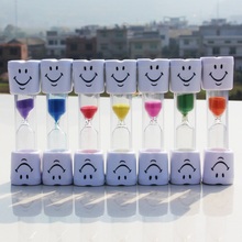 Portable Home Kitchen Cooking Timer Cartoon Smiling Face Hourglass Sand Clock Timer 3 Minutes Timer For Tea/Cafe 2024 - buy cheap