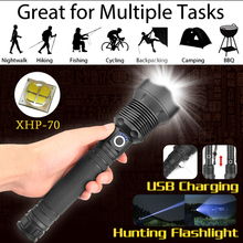 7000 lumens Lamp xhp70.2 most powerful flashlight usb Zoom led torch xhp50 18650 or 26650 Rechargeable battery hunting 2024 - buy cheap