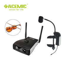 ACEMIC-Micrófono de violín inalámbrico, sistema de transmisión de audio de violín, UHF, PR-8/VT-1, 80m de alcance 2024 - compra barato