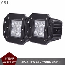 Z&L 18W LED WORK LIGHT OFF ROAD FUSH MOUNT DRIVING FOG LAMP SUV ATV 4WD AWD 4X4 TRACTOR TRUCK TRAILER WAGON PICKUP HEADLIGHT 2024 - buy cheap