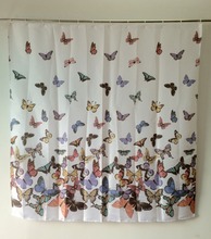Butterfly Polyester Bathroom Waterproof Fabric Shower Curtain With 12 Hooks 2024 - buy cheap