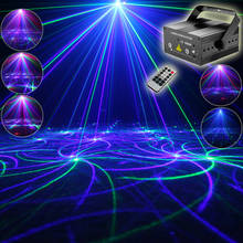 Eshiny MINI RGB 2 Len Laser 24 Patterns Projector Full Color Red Green Blue Club Home Party Bar DJ Disco Xmas Stage Light N75T68 2024 - buy cheap