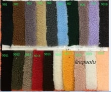 High quality acrylic lamb cashmere  Thickened small grain lambs  Coat composite warm plush fabric160cm*90cm(one yard)/ pcs 2024 - buy cheap