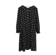 Vestido con estampado de puntos gasa primavera otoño para mujer vestido de Primavera de talla grande de manga larga XL ~ 4XL TB320 2024 - compra barato