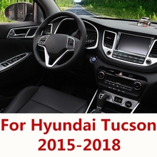 Панель управления для салона автомобиля Hyundai Tucson 2015-2018, декоративная рамка, обшивка, Накладка для кондиционера 2024 - купить недорого