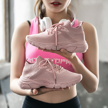 Летняя дышащая женская спортивная обувь; сетчатая обувь для бега на шнуровке; Уличная Повседневная обувь для девочек; мягкие кроссовки для женщин; 39 40 2024 - купить недорого