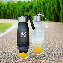 New Xmas Gift 650ml Water Bottle plastic Fruit infusion bottle Infuser Drink Outdoor Sports Juice lemon Portable Kettle 2024 - buy cheap