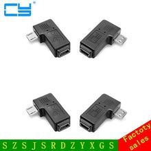 90 Degree Left & Right Angled Mini USB 5pin Female to Micro USB Male Data Sync Adapter Plug Micro USB To Mini USB Connector 2024 - buy cheap