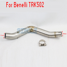 Link Mid Tube Connector Connecting Slip-On For Benelli TRK 502C Exhaust Muffler Pipe Motorcycle For Benelli TRK502 2024 - buy cheap