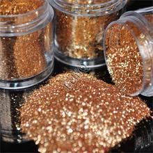 Wholesale Light Bronze Dazzling Nail Glitter Powder Nail Dust Tips Tools for nail polish UV Nail Sequins in Bag 2024 - buy cheap