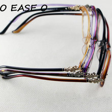 Free Shipping Flower Decorated Full Rim Glasses Women Popular Eyeglasses F8053 2024 - buy cheap