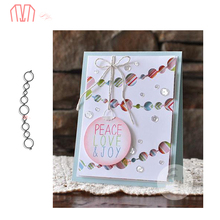 Plantillas para troqueles de corte de Metal Mai Circle Garland Border, plantillas para álbum para recortes de fotos, tarjetas decorativas de gofrado de papel DIY 2024 - compra barato