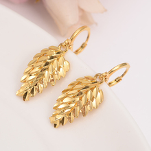 Bangrui Gold Color leaf Earrings Women/Girl,Love Trendy Jewelry for African/Arab/Middle  kids children Eastern gift 2024 - buy cheap