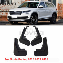 Guardabarros de coche para Skoda, conjunto de guardabarros moldeados, accesorios para coche, 2016, 2017, 2018 2024 - compra barato