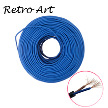 2*0.75MM Braided  Antique Fabric Cord Lamp Cord Lighting Electric Cable Vintage Cord 2024 - buy cheap
